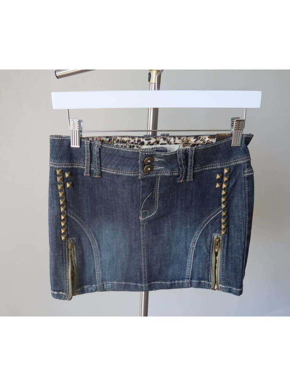 Clash Jeans Deadstock Studded Skirt